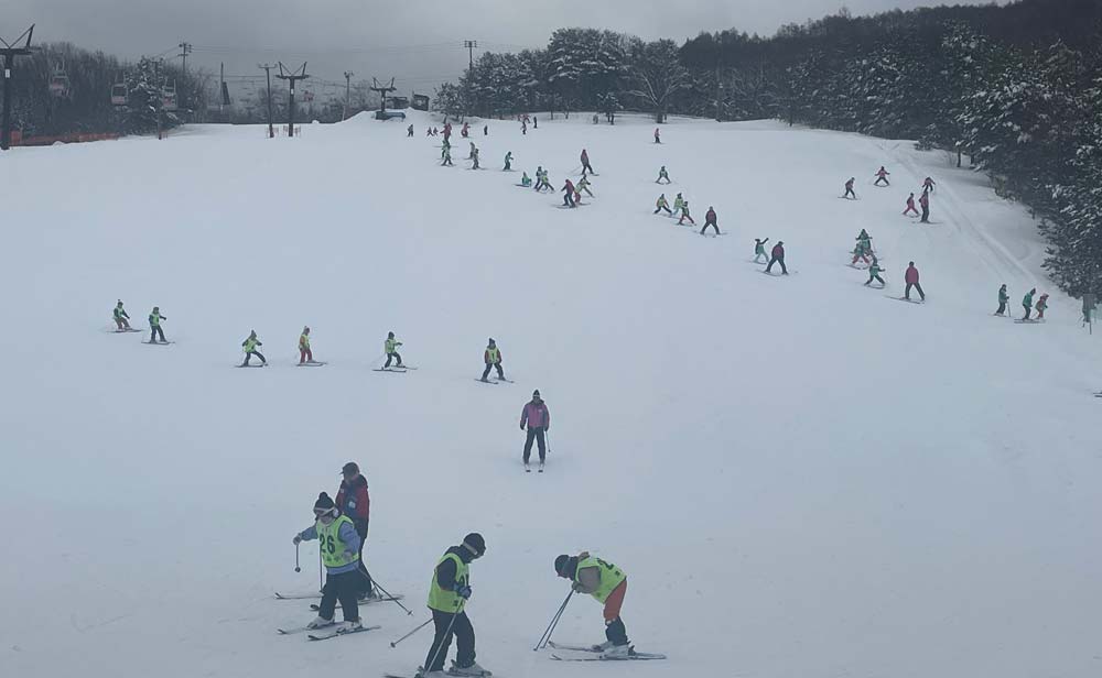 2月7日、今日の蔵王猿倉スキー場